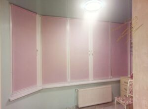 Рулонные шторы с тканью A 63 Pink