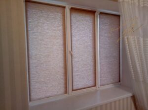 Рулонные шторы с тканью natural Teak 03