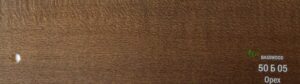 basswood 50 Б 05 Орех 50мм, зразок ламелі для жалюзі (образец ламели для жалюзи)