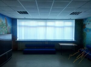 Вертикальные жалюзи в больнице с тканью Macrame 08