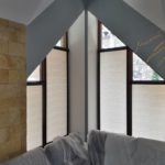 Рулонные шторы в бане с тканью Jute 511 Mocca
