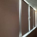 Рулонные шторы на балконе с тканью Pearl B.O. 2083 Pink
