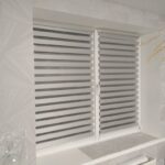 Шторы день-ночь в спальне с тканью B.O. BH 113-1 Silver